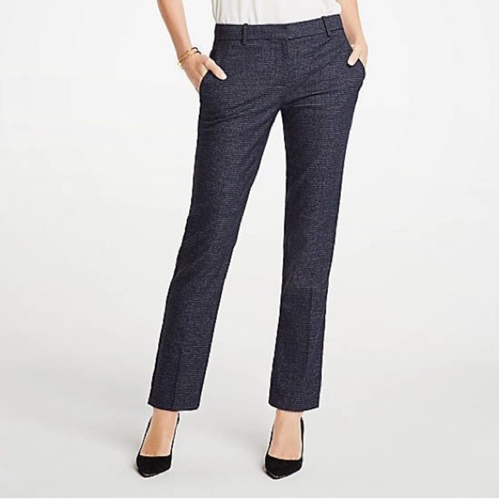 Ann Taylor Navy Blue Straight Ankle Pants